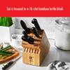 imageZWILLING Professional S 10Piece RazorSharp German Block Knife Set With Acacia Block Made in CompanyOwned German Factory with Special Formula Steel perfected for almost 300 Years Dishwasher SafeBamboo