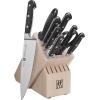 imageZWILLING Professional S 10Piece RazorSharp German Block Knife Set With Acacia Block Made in CompanyOwned German Factory with Special Formula Steel perfected for almost 300 Years Dishwasher SafeWhite
