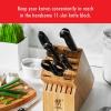 imageZWILLING Professional S 10Piece RazorSharp German Block Knife Set With Acacia Block Made in CompanyOwned German Factory with Special Formula Steel perfected for almost 300 Years Dishwasher SafeBlack