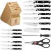 imageZWILLING Professional S 10Piece RazorSharp German Block Knife Set With Acacia Block Made in CompanyOwned German Factory with Special Formula Steel perfected for almost 300 Years Dishwasher SafeNatural
