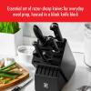 imageZWILLING Professional S 10Piece RazorSharp German Block Knife Set With Acacia Block Made in CompanyOwned German Factory with Special Formula Steel perfected for almost 300 Years Dishwasher SafeBlack