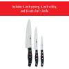 imageZWILLING Twin Signature 3pc German Knife Set RazorSharp Made in CompanyOwned German Factory with Special Formula Steel perfected for almost 300 Years Dishwasher Safe3pc Set