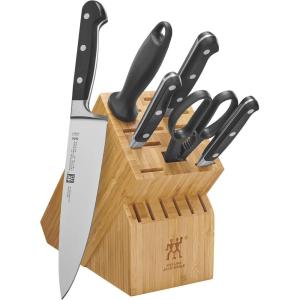 imageZWILLING Professional S 10Piece RazorSharp German Block Knife Set With Acacia Block Made in CompanyOwned German Factory with Special Formula Steel perfected for almost 300 Years Dishwasher SafeBamboo