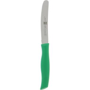 imageZWILLING Twin Grip Serrated Utility Knife 45inch BlueGreen