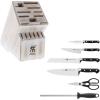imageZWILLING Professional S 10Piece RazorSharp German Block Knife Set With Rustic White Rubberwood BlockMade in CompanyOwned German Factory with Special Formula Steel perfected for almost 300 YearsRustic White
