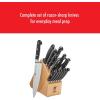 imageZWILLING Professional S 10Piece RazorSharp German Block Knife Set With Rustic White Rubberwood BlockMade in CompanyOwned German Factory with Special Formula Steel perfected for almost 300 YearsRustic White