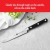 imageZWILLING Professional S 5inch RazorSharp German Serrated Utility Knife Made in CompanyOwned German Factory with Special Formula Steel perfected for almost 300 Years Dishwasher SafeBlackStainless Steel