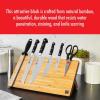 imageZWILLING Professional S 7Piece RazorSharp German Block Knife Set With 175inch Stainless Magnetic Knife Bar Made in German Factory with Special Formula Steel perfected for almost 300 YearsBamboo