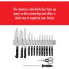 imageZWILLING Professional S 7Piece RazorSharp German Block Knife Set With 175inch Stainless Magnetic Knife Bar Made in German Factory with Special Formula Steel perfected for almost 300 YearsStainless Steel