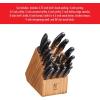 imageZWILLING Twin Signature 11Piece German Knife Set with Block RazorSharp Made in CompanyOwned German Factory with Special Formula Steel perfected for almost 300 Years Dishwasher SafeLight Brown