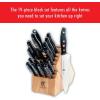 imageZWILLING Twin Signature 11Piece German Knife Set with Block RazorSharp Made in CompanyOwned German Factory with Special Formula Steel perfected for almost 300 Years Dishwasher SafeLight Brown