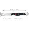 imageZWILLING Twin Signature 275inch Birds Beak Peeling German Knife RazorSharp Made in CompanyOwned German Factory with Special Formula Steel perfected for almost 300 Years Dishwasher SafeBlackStainless Steel
