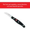 imageZWILLING Twin Signature 275inch Birds Beak Peeling German Knife RazorSharp Made in CompanyOwned German Factory with Special Formula Steel perfected for almost 300 Years Dishwasher SafeBlackStainless Steel