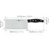imageZWILLING Twin Signature 7inch Chinese Vegetable Cleaver RazorSharp Made in CompanyOwned German Factory with Special Formula Steel perfected for almost 300 Years German KnifeBlackStainless Steel