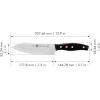 imageZwilling JA Henckels Twin Signature Chinese Chef Knife Santoku Knife 7 InchStainless Steel BlackBlackStainless Steel