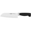 imageZwilling JA Henckels Twin Signature Chinese Chef Knife Santoku Knife 7 InchStainless Steel BlackBlackStainless Steel