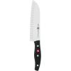 imageZwilling JA Henckels Twin Signature Chinese Chef Knife Santoku Knife 7 InchStainless Steel BlackBlackStainless Steel