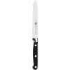 imageZWILLING Professional S 5inch RazorSharp German Serrated Utility Knife Made in CompanyOwned German Factory with Special Formula Steel perfected for almost 300 Years Dishwasher SafeBlackStainless Steel