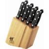 imageZwilling JA Henckels Twin Gourmet 9Piece HighCarbon StainlessSteel Gourmet Steak Knives with BlockMatte Black