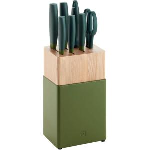 imageZWILLING Now S Knife Block Set 8pc Blueberry BlueLime Green