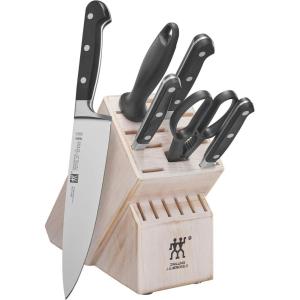 imageZWILLING Professional S 10Piece RazorSharp German Block Knife Set With Rustic White Rubberwood BlockMade in CompanyOwned German Factory with Special Formula Steel perfected for almost 300 YearsRustic White