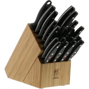 imageZWILLING Twin Signature 11Piece German Knife Set with Block RazorSharp Made in CompanyOwned German Factory with Special Formula Steel perfected for almost 300 Years Dishwasher SafeLight Brown