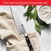 imageZWILLING Professional S 7inch RazorSharp German Hollow Edge Santoku Knife Made in CompanyOwned German Factory with Special Formula Steel perfected for almost 300 Years Dishwasher SafeBlackStainless Steel