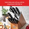 imageZWILLING Twin Signature 15Piece German Knife Set with Block RazorSharp Made in CompanyOwned German Factory with Special Formula Steel perfected for almost 300 Years Dishwasher SafeNatural