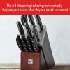 imageZWILLING Twin Signature 15Piece German Knife Set with Block RazorSharp Made in CompanyOwned German Factory with Special Formula Steel perfected for almost 300 Years Dishwasher SafeBrown