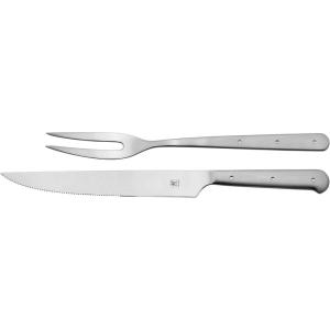 imageZWILLING Porterhouse 2pc Stainless Steel Carving Knife Set with Fork in Red Presentation Box Gift Set