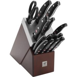 imageZWILLING Twin Signature 15Piece German Knife Set with Block RazorSharp Made in CompanyOwned German Factory with Special Formula Steel perfected for almost 300 Years Dishwasher SafeBrown
