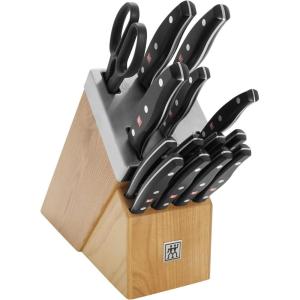 imageZWILLING Twin Signature 15Piece German Knife Set with Block RazorSharp Made in CompanyOwned German Factory with Special Formula Steel perfected for almost 300 Years Dishwasher SafeNatural