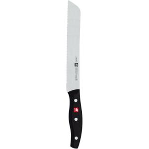 imageZWILLING Twin Signature 8inch Bread Knife Cake Knife RazorSharp Made in CompanyOwned German Factory with Special Formula Steel perfected for almost 300 Years Dishwasher SafeBlackBlack
