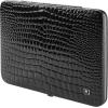 imageZWILLING Beauty TWINOX Manicure and Pedicure Crocodile Pattern Cowhide Leather Case with Zip Closure Nail Care Kit 11Piece Premium Travel Nail Kit Matte BlackBlack