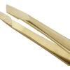 imageZWILLING Beauty TWINOX Slant Tip Tweezers Slanted Tip for Precise Hair Plucking Durable StainlessSteel Tweezers Premium Facial Care Gold EditionGold