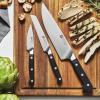 imageZWILLING Professional S 3Piece RazorSharp German Starter Knife Set Made in CompanyOwned German Factory with Special Formula Steel perfected for almost 300 Years Dishwasher SafeBlackStainless Steel