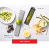 imageZWILLING ZCut Tower Multifunctional Box Grater Faster Grating Technology Cheese Grater Zester Garlic grater Slicer Rasp Grater and more GrayFine Grater