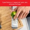 imageZWILLING ZCut Tower Multifunctional Box Grater Faster Grating Technology Cheese Grater Zester Garlic grater Slicer Rasp Grater and more GrayFine Grater