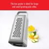 imageZWILLING ZCut Tower Multifunctional Box Grater Faster Grating Technology Cheese Grater Zester Garlic grater Slicer Rasp Grater and more GrayTower Grater