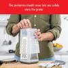 imageZWILLING ZCut Tower Multifunctional Box Grater Faster Grating Technology Cheese Grater Zester Garlic grater Slicer Rasp Grater and more GrayTower Grater