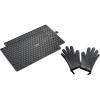 imageZWILLING BBQ Grill Mat ampamp Gloves Set 3 Black