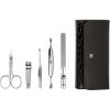 imageZWILLING Beauty Classic INOX Travel Nail Kit Manicure and Pedicure Kit Neat Leather 6Piece Nail Care Set Durable StainlessSteel Instruments Premium Leather BlackBlack