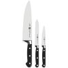 imageZWILLING Professional S 3Piece RazorSharp German Starter Knife Set Made in CompanyOwned German Factory with Special Formula Steel perfected for almost 300 Years Dishwasher SafeBlackBlack