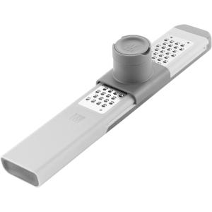 imageZWILLING ZCut Tower Multifunctional Box Grater Faster Grating Technology Cheese Grater Zester Garlic grater Slicer Rasp Grater and more GrayFine Grater