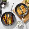 imageZWILLING Spirit Energy  2pc Stainless Steel Ceramic Nonstick 10in ampamp 12in Fry Pan SetStainless Steel