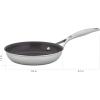 imageZWILLING Spirit Energy  2pc Stainless Steel Ceramic Nonstick 10in ampamp 12in Fry Pan SetStainless Steel