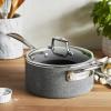 imageZWILLING Vitale 4qt Nonstick Saucepan with Handle helper and Lid Aluminum Scratch Resistant Made in Italy Gray4qt