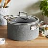 imageZWILLING Vitale 6qt Nonstick Dutch Oven with Lid Aluminum Scratch Resistant Made in Italy GrayGray