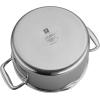 imageZWILLING Vitale 6qt Nonstick Dutch Oven with Lid Aluminum Scratch Resistant Made in Italy GrayStainless Steel