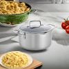 imageZWILLING Vitale 6qt Nonstick Dutch Oven with Lid Aluminum Scratch Resistant Made in Italy GrayStainless Steel